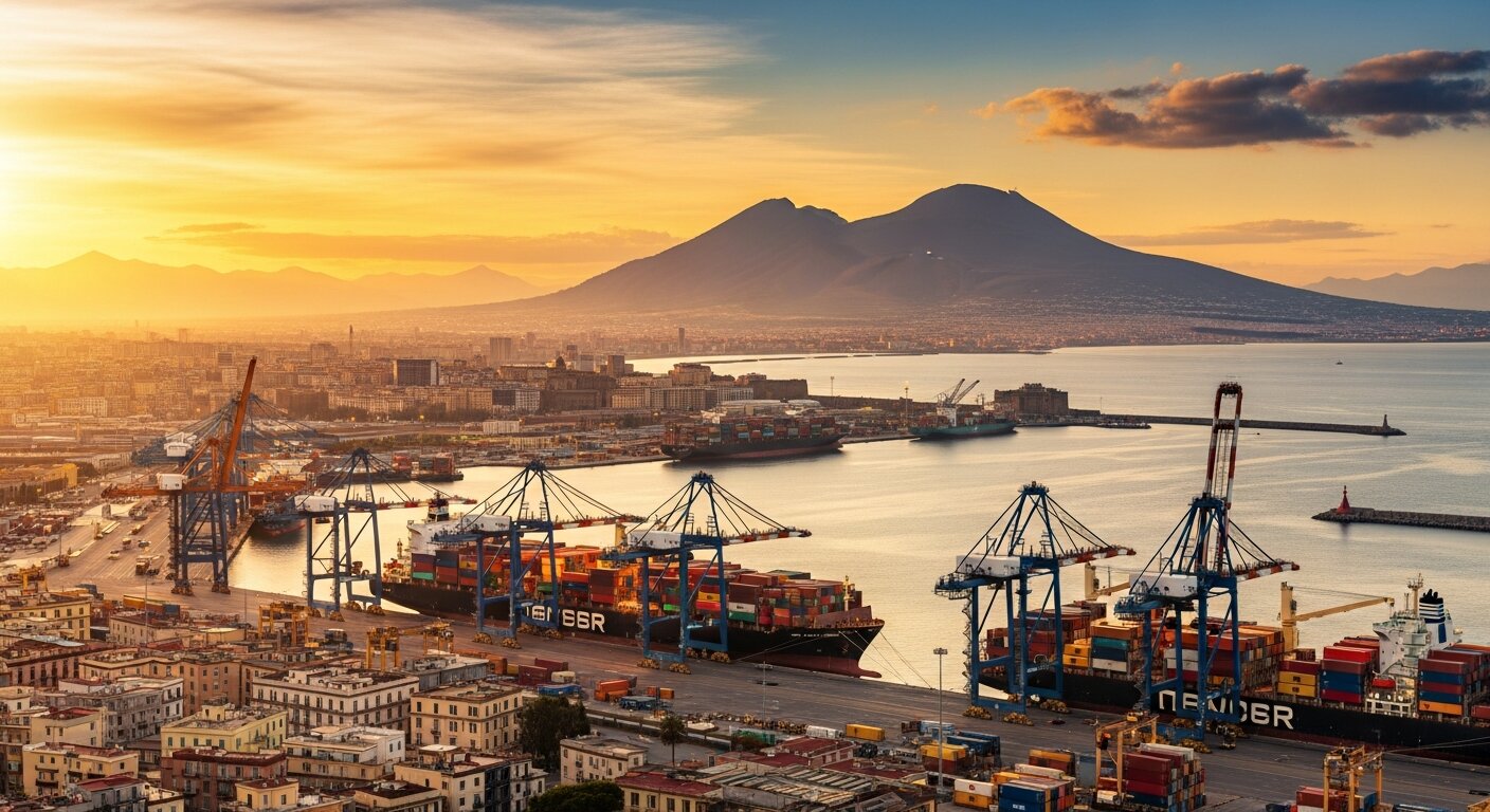 Panorama del Porto di Napoli – sede strategica Aniceto